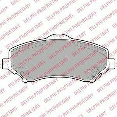 DELPHI Колодки тормозные дисковые CHRYSLER VOYAGER/DODGE JOURNEY/NITRO/WRANGLER 07- передние (68029263AA, LP2143)