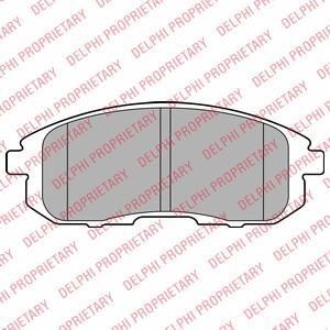 Delphi LP2148 комплект тормозных колодок, дисковый тормоз на SUZUKI SX4 (EY, GY)