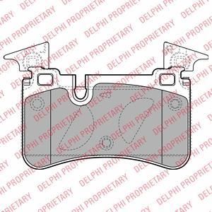 Delphi LP2151 Колодки тормозные W204/C218/W212 63AMG 08- задние