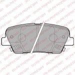 DELPHI Колодки тормозные дисковые HYUNDAI SANTA FE (CM) 2.2D 09-/KIA SORENTO (XM) 09- задние (58302-2PA70, LP2202)