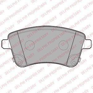 Delphi LP2203 комплект тормозных колодок, дисковый тормоз на KIA VENGA (YN)