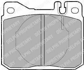 DELPHI Колодки торм.пер. (LP221)