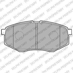 Delphi LP2227 комплект тормозных колодок, дисковый тормоз на HYUNDAI ix20 (JC)
