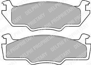 Delphi LP225 комплект тормозных колодок, дисковый тормоз на VW PASSAT (32B)