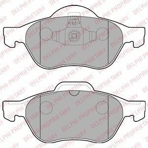 DELPHI Колодки передние RENAULT MEGANE II/SCENIC II (LP2252)