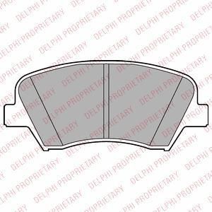 Delphi LP2293 комплект тормозных колодок, дисковый тормоз на KIA CARENS IV