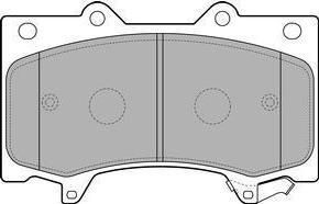 Delphi LP2712 комплект тормозных колодок, дисковый тормоз на NISSAN PATROL VI (Y62)