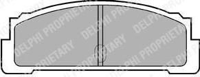 Delphi LP29 комплект тормозных колодок, дисковый тормоз на SEAT 132