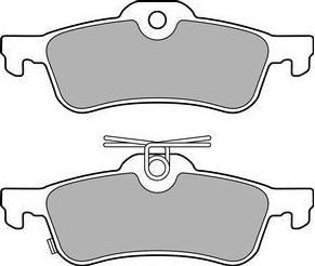 Delphi LP3147 комплект тормозных колодок, дисковый тормоз на HONDA CIVIC IX (FK)