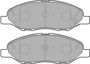 Delphi LP3169 комплект тормозных колодок, дисковый тормоз на NISSAN MICRA III (K12)