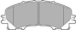 Delphi LP3183 комплект тормозных колодок, дисковый тормоз на NISSAN X-TRAIL (T32_)