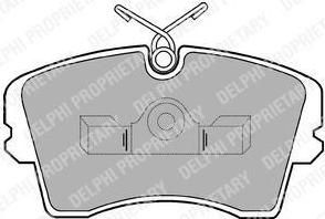 Delphi LP352 комплект тормозных колодок, дисковый тормоз на OPEL MONZA A (22_)