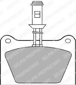 Delphi LP435 комплект тормозных колодок, дисковый тормоз на GEO METRO кабрио