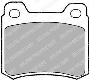 DELPHI Колодки зад.Mercedes 190 W201 (без ACR) WVA20687 13.50мм (LP440)