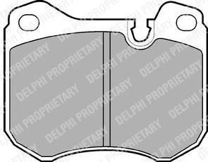 Delphi LP446 комплект тормозных колодок, дисковый тормоз на PORSCHE 928