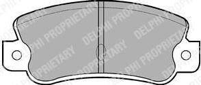 Delphi LP523 комплект тормозных колодок, дисковый тормоз на FIAT CROMA (154)