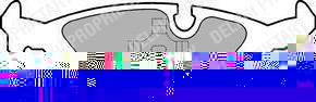 DELPHI Колодки тормозные задние SAAB 900, 9000 / VOLVO 440, 460, 480 (LP576)