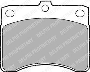 Delphi LP578 комплект тормозных колодок, дисковый тормоз на PIAGGIO PORTER фургон