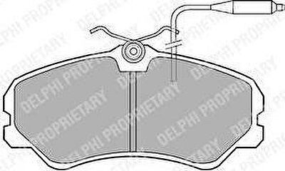 DELPHI Комплект тормозных колодок, диско (LP594)