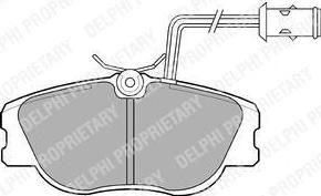 Delphi LP598 комплект тормозных колодок, дисковый тормоз на FIAT CROMA (154)