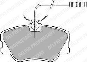 DELPHI Колодки тормозные дисковые передние MERCEDES 190, 200, 230, 250, 260, 300, E200, E220, E250, E280, E300 (LP608)