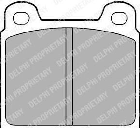 DELPHI Комплект тормозных колодок, диско (LP61)