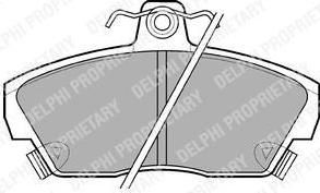 Delphi LP618 комплект тормозных колодок, дисковый тормоз на ROVER CABRIOLET (XW)