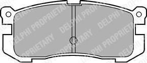 Delphi LP624 комплект тормозных колодок, дисковый тормоз на MAZDA 626 III Station Wagon (GV)
