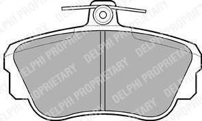 DELPHI Колодки торм.пер. (LP639)