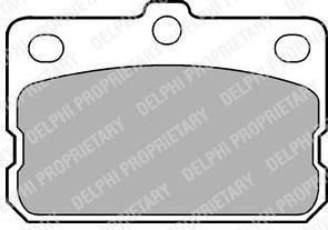 Delphi LP73 комплект тормозных колодок, дисковый тормоз на TOYOTA COROLLA (KE)