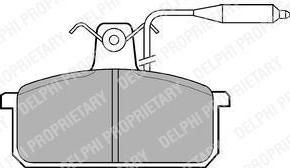 Delphi LP732 комплект тормозных колодок, дисковый тормоз на SEAT FURA (025A)