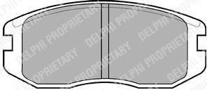 DELPHI Колодки передние MITSUBISHI Lan/Colt (88-95) (LP736)