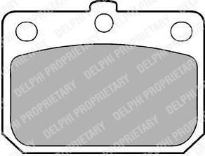 Delphi LP74 комплект тормозных колодок, дисковый тормоз на HYUNDAI PONY