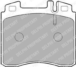 DELPHI Колодки тормозные MERCEDES 300, 400, 500, 600, CL420, CL500, CL600, S280, S300, S320, S350, S420, S500, S600 (LP842)