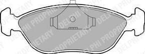 DELPHI Комплект тормозных колодок, диско (LP876)