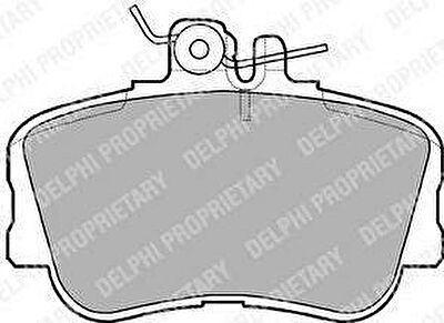 DELPHI Колодки тормозные передние MERCEDES W202 93-00 (LP881)