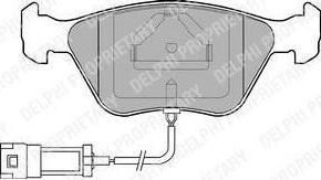 Delphi LP886 комплект тормозных колодок, дисковый тормоз на FORD SCORPIO I (GAE, GGE)