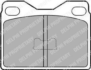 Delphi LP89 комплект тормозных колодок, дисковый тормоз на TALBOT 1307-1510