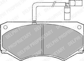 Delphi LP903 комплект тормозных колодок, дисковый тормоз на IVECO DAILY II фургон/универсал