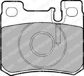 DELPHI Колодки зад.Mercedes W201/W202/W124 c ASR 90-95 WVA21301 (LP947)