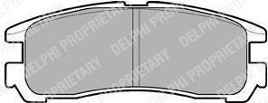 Delphi LP955 Колодки тормозные MITSUBISHI GALANT 92-04/PAJERO PININ 99-/SPACE WAGON 91-99 зад