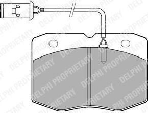 Delphi LP970 комплект тормозных колодок, дисковый тормоз на IVECO DAILY II фургон/универсал