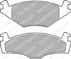 DELPHI Колодки VW POLO 1.0-1.9SDi/SKODA FELICIA 1.3.1.6.1.9D 94-96 WVA20887 (LP979)