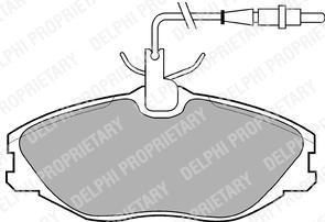 DELPHI Колодки торм.пер./дат. (LP986)