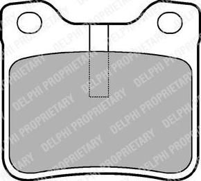 DELPHI Колодки торм.зад. (LP991)