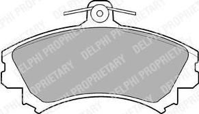 DELPHI Колодки торм.пер. (LP993)