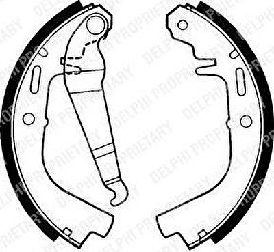 Delphi LS1231 комплект тормозных колодок на OPEL ASCONA B (81_, 86_, 87_, 88_)