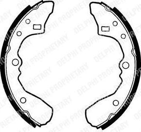 Delphi LS1324 комплект тормозных колодок на MAZDA 323 III (BF)