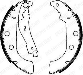Delphi LS1833 комплект тормозных колодок на PEUGEOT 306 кабрио (7D, N3, N5)