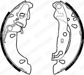 DELPHI Колодки тормозные зад. (LS1926)